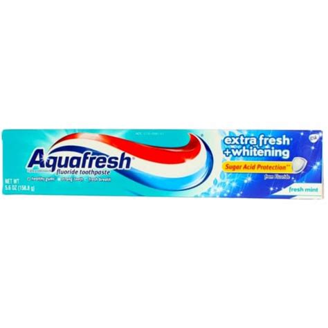 Aquafresh Extra Fresh Whitening Fluoride Toothpaste Fresh Mint 56 Oz 56ounce Ralphs