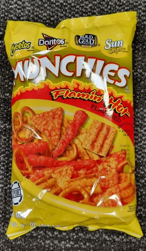 Munchies Flamin Hot Flavored Snack Mix Fritolay Off