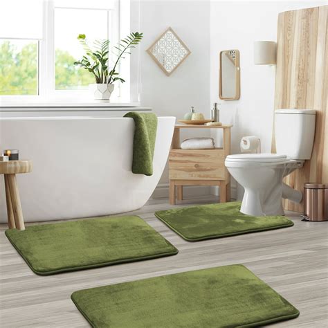 Sage Green Bath Rug Set