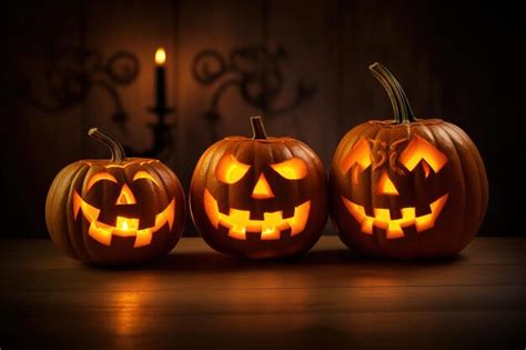 Premium AI Image | scary halloween pumpkins