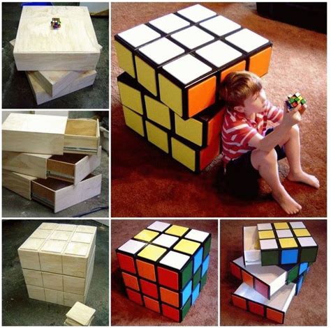 How To Diy Rubik’s Cube Chest Drawers Tutorial Diy Tutorials Cube Drawers Rubiks Cube