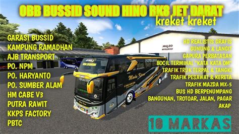 Update Obb Busdid V Terbaru Sound Hino Rk Jet Darat Full Markas