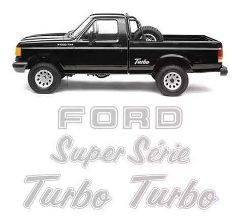 Kit Adesivos F1000 Ford Turbo Super Série 94 95 96 97 Prata