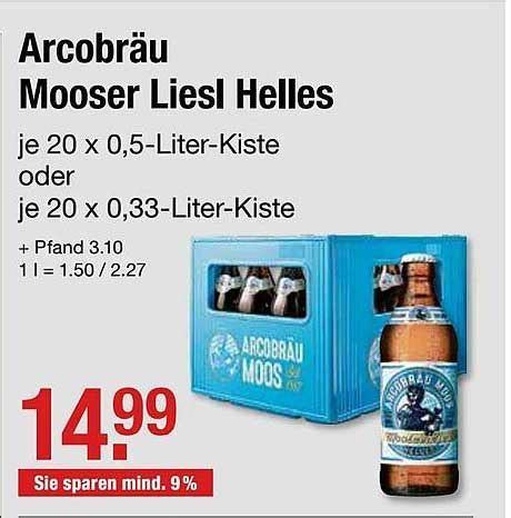 Arcobräu Mooser Liesl Helles Angebot bei V-Markt - 1Prospekte.de