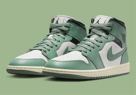 Air Jordan 1 Mid Jade Smoke BQ6472 130 SneakerNews