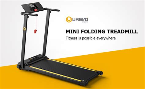 Urevo Folding Treadmill 2 25hp Foldable Treadmill With 12