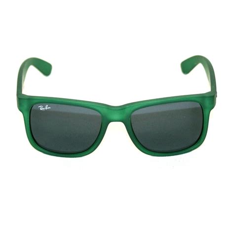 Ray Ban Justin Matte Green Sunglasses Rb4165 897 87 51 16 3n Ray Ban