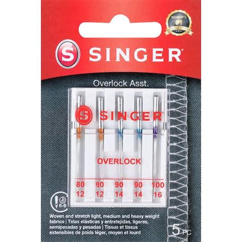 Singer® Overlock Machine Needles 5ct Michaels