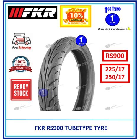 Tayar Fkr Motorcycle Tyre Rs900 225 17 And 250 17 Tube Type Tayar 225