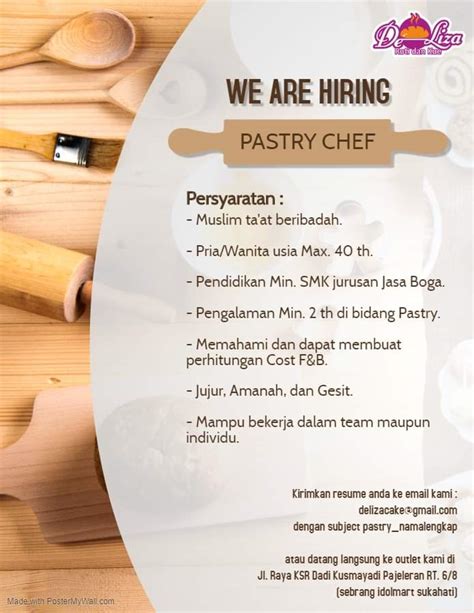 Lowongan Kerja Pastry Chef AtmaGo