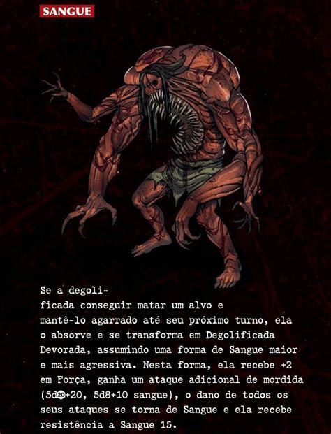 Degolificada De Sangue Paranormal Livro Rpg Monstros