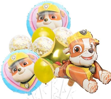 ZESTAW FOLIOWYCH BALONÓW PSI PATROL PAW PATROL RUBBLE NA URODZINY