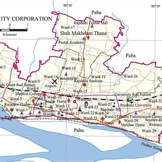 Rajshahi City Corporation Map - Map With Cities