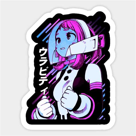 Uraraka Ochaco Sticker In 2024 Anime Stickers Stickers Anime Figurines