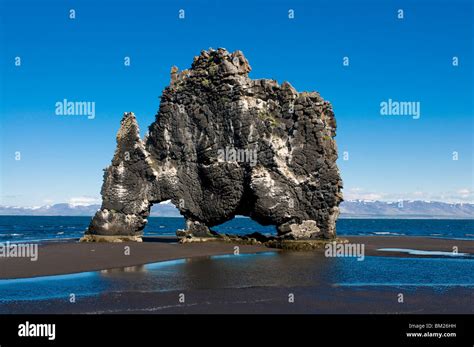 Giant rock formation of Vatnsnes, Iceland, Polar Regions Stock Photo ...