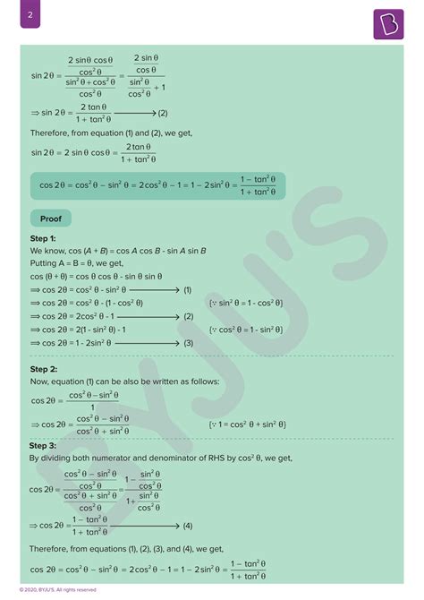 Solution Trigonometric Ratios Of Multiple And Submultiple Angles And