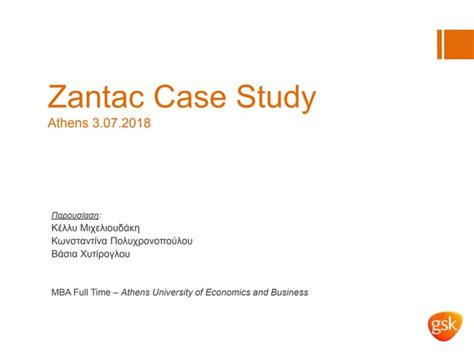 GSK Zantac Case Study | PPT