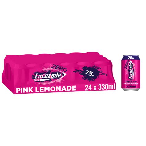 Lucozade Zero Pink Lemonade 75p Pmp 330ml We Get Any Stock