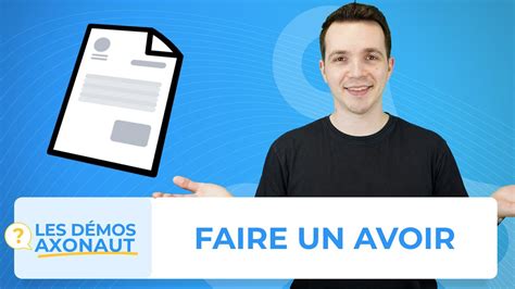 Comment Faire Un Avoir Annuler Une Facture YouTube