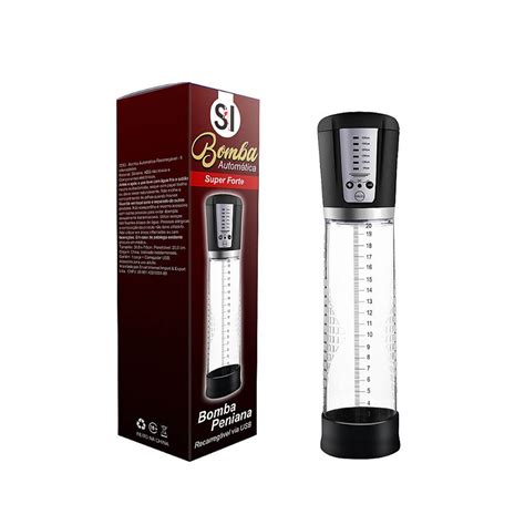 Bomba Peniana Automática Super Forte Recarregável Secret Xshop Sex Shop Fortaleza