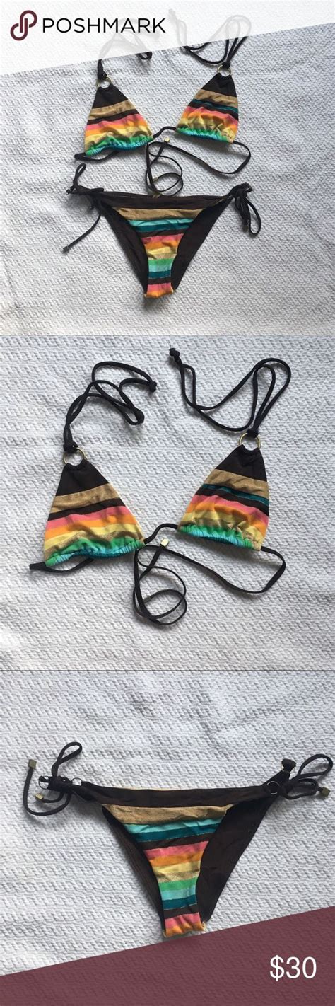 Vitamin A Bikini Chocolate Color Bikinis Solid Color