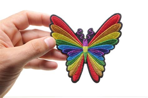 Colorful Butterfly Patch Embroidered Embroidered Patches By Ivamis