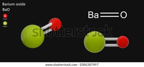 Barium Oxide Molecular Formula Bao White Stock Illustration 1086387497 | Shutterstock