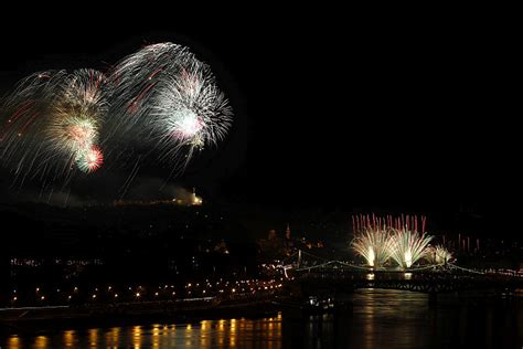 Images Of Budapest Fireworks Over The Danube Pannonland