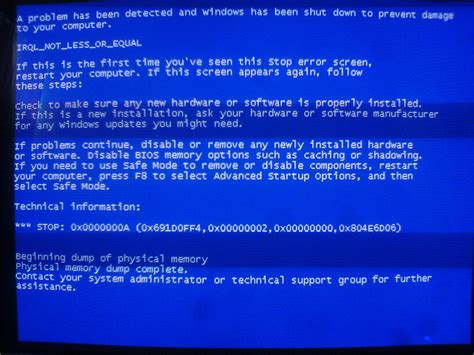 windows xp crashingbsod issue super user