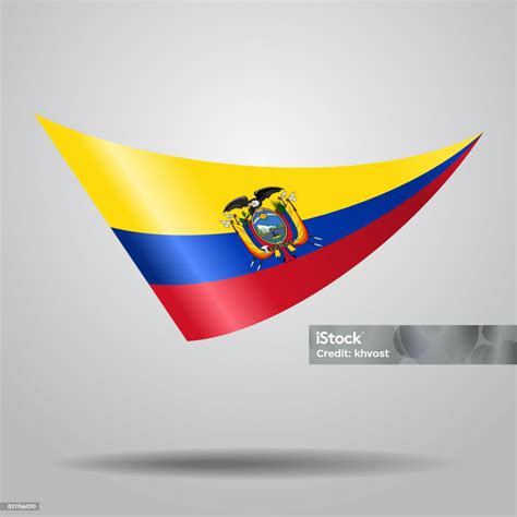 Ecuadorian Flag Background Vector Illustration Stock Illustration ...