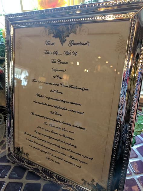 Menu At Granlund S Restaurant Yucaipa