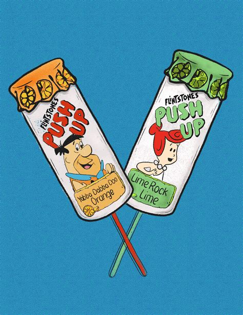 Flintstones Push Pops 90s Dogmaidea