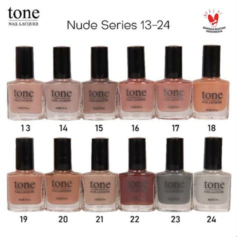 Jual Kutek TONE Nail Polish Nude Series BPOM Berbagai Warna Shopee