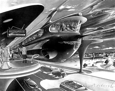 Monorail Radebaugh Retro Futurism Retro Futuristic