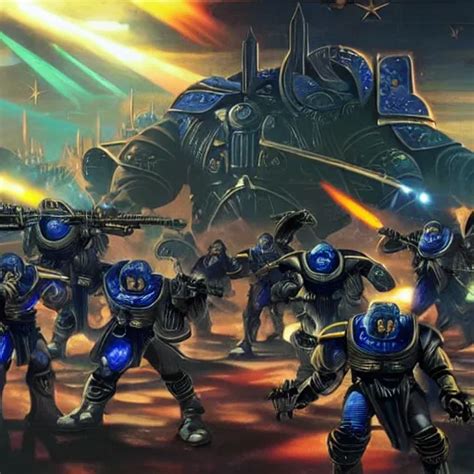 KREA Astartes Are Fighting Against Space Orcs Huge Armies Epic