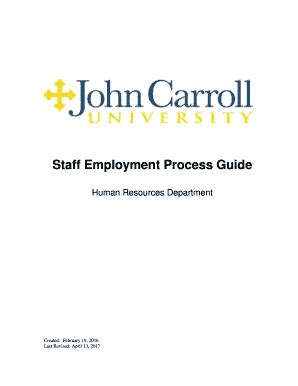 Fillable Online Webmedia Jcu Staff Employment Process Guide Fax Email