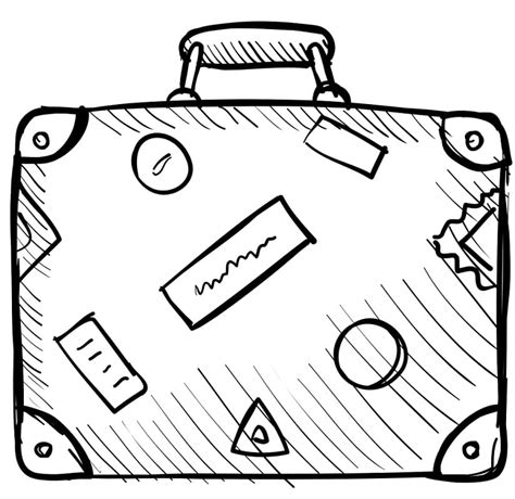 Desenho De Mala De Viagem Para Colorir - Desenhos de Mala de Viagem 3 para Colorir e Imprimir - Colorir.Info