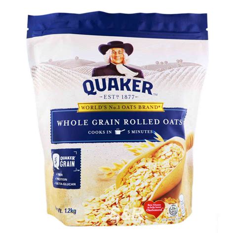 Quaker Whole Grain Rolled Oats 1 2kg Shopee Philippines