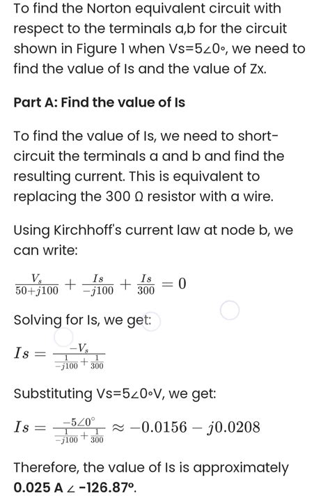 Solved Review Constants Part A Find The Norton Equivalent Circuit Course Hero