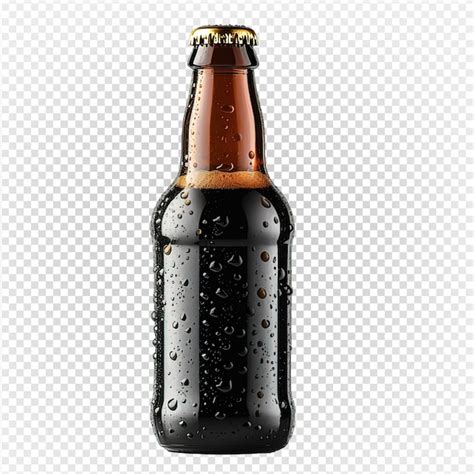 Botella De Cerveza Aislada En Un Fondo Transparente Botella De Cerveja