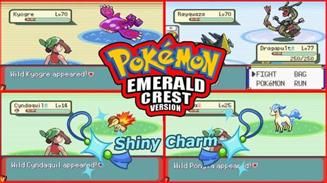 How To Get A Shiny Charm Pokémon Emerald Crest Gba Rom Hack Youtube