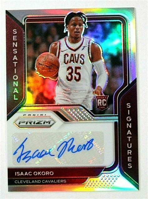 Panini Prizm Silver Sensational Signatures Auto Isaac Okoro Rc