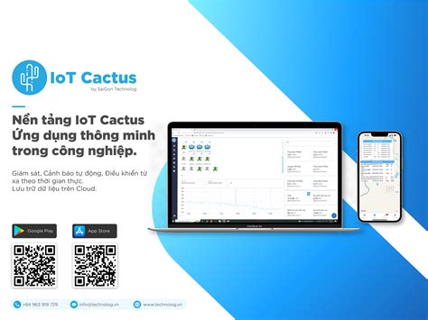 Nền tảng IoT Cactus giám sát và điều khiển tự động Saigon Technolog