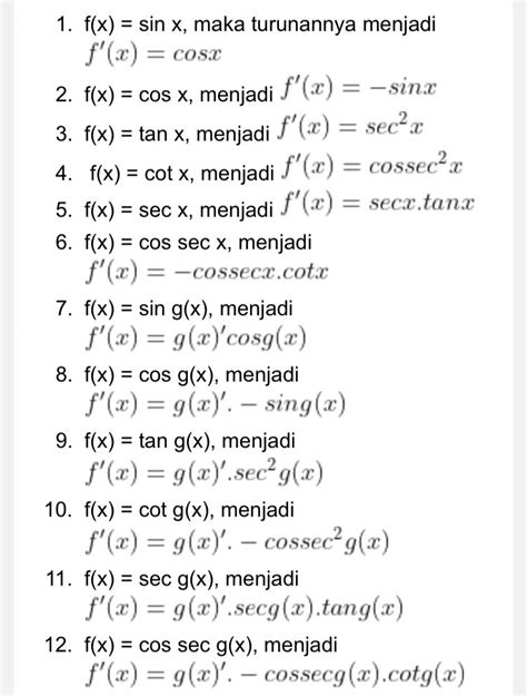 Mengenal 4 Rumus Turunan Dalam Matematika Dan Fisika