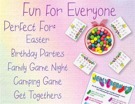 Jelly Bean 13 Printable Party Game - Etsy