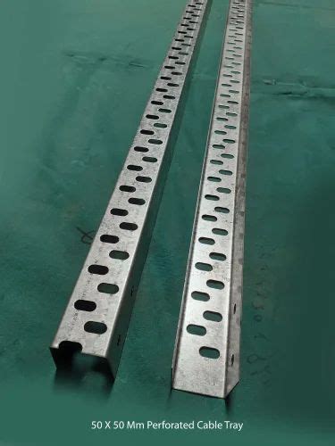 Stainless Steel Pre Galvanized 50 X 50 Mm Perforated Cable Tray For