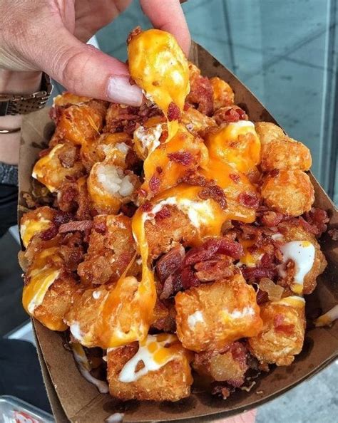 Yummy Foooooood Bacon And Cheese Loaded Tater Tots