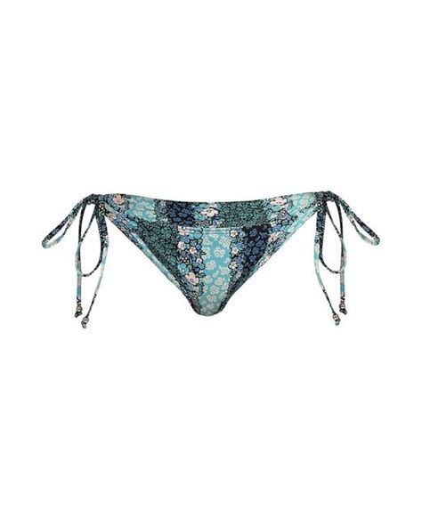 Shoshanna Clean Triangle Bikini Bottom In Blue Lyst