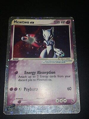 Pok Mon Tcg Mewtwo Ex Ex Ruby And Sapphire Holo Ultra Rare Lp