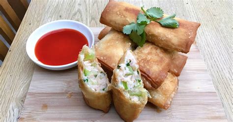 Bok Choy Prawn Spring Roll Recipe By Jennifer Su Cookpad